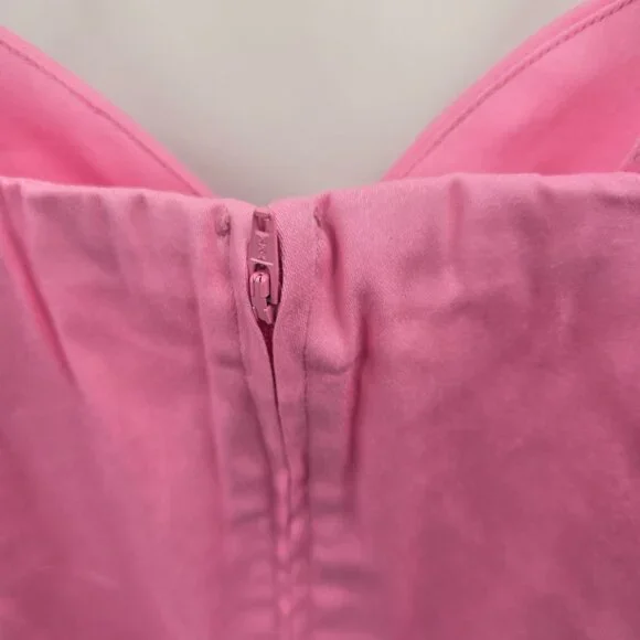 Vixen by Micheline Pitt Miss Kitty 9 Lives Pink Spray Paint Design Midi Dress XS - Picture 5 of 12